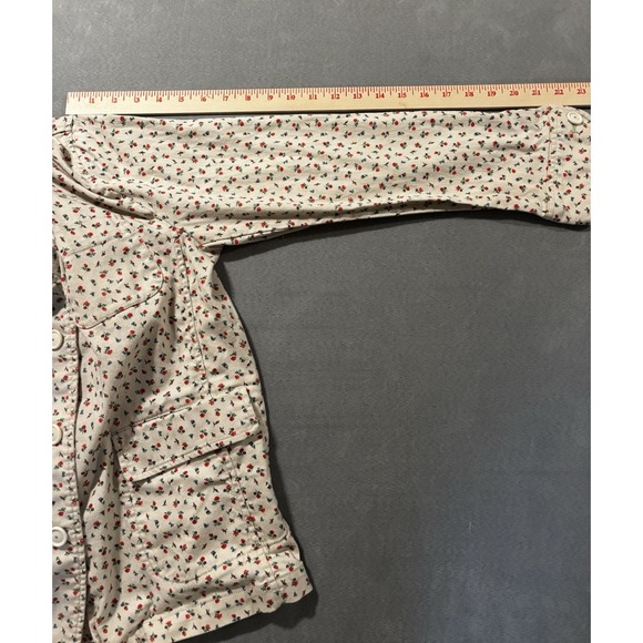 Uniqlo Womens Sz M Ditsy Floral Cottagecore Barn Grandma Preppy Rose Resort Twee - Picture 12 of 15